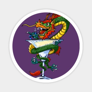 Chinese Cocktail Dragon Magnet